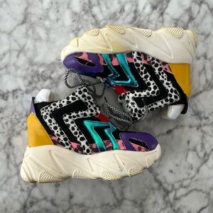Colorful Anthony Wang Women’s Platform Sneakers Size 8